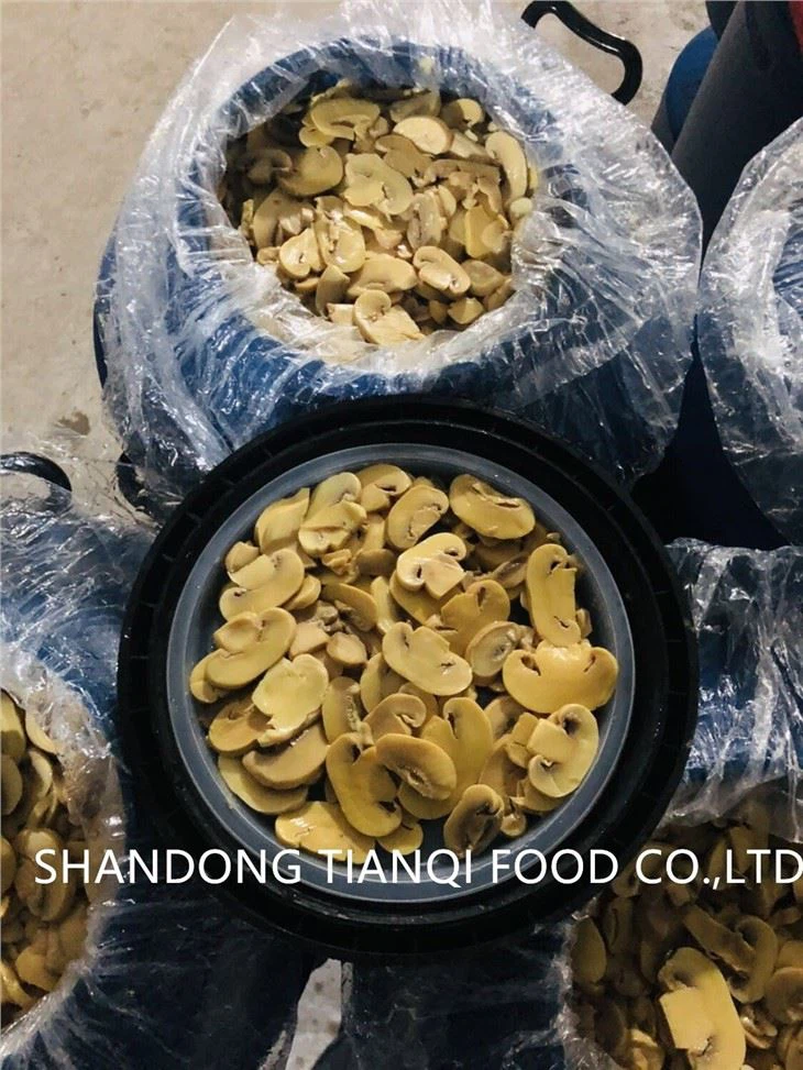 Sell well sliced mushroom in drums